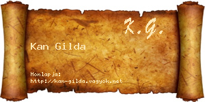 Kan Gilda névjegykártya
